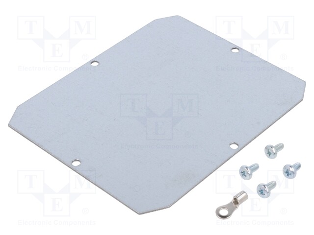 Mounting plate; steel; for enclosures