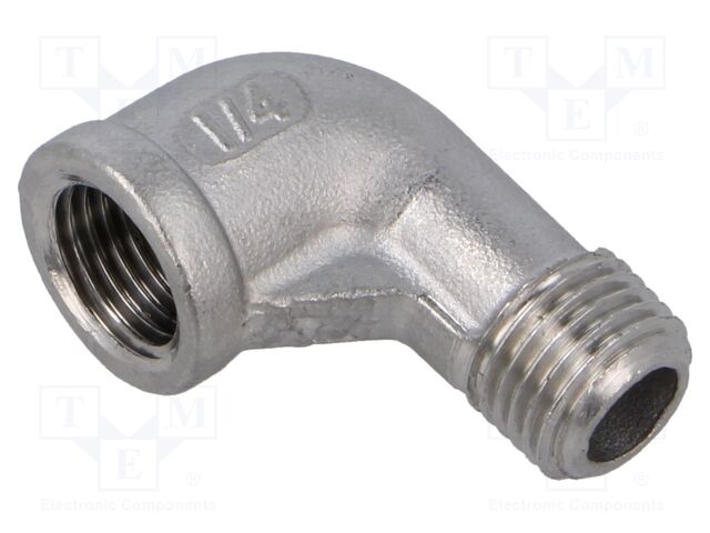 Male-female; max.10.5bar; 1.4408 stainless steel; Thread: G 1/4"