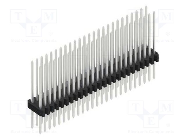Connector: pin strips; pin header; male; PIN: 50; 1.27mm; THT; 2x25