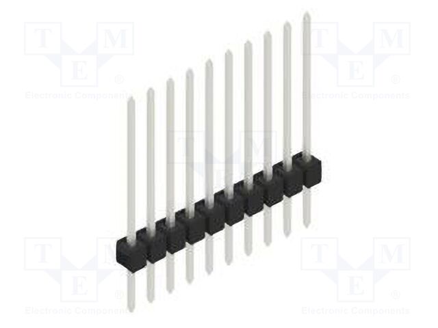 Connector: pin strips; pin header; male; PIN: 10; 2.54mm; THT; 1x10