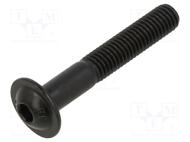 Screw; M8x50; Head: button; hex key; HEX 5mm; steel; ISO 7380-2
