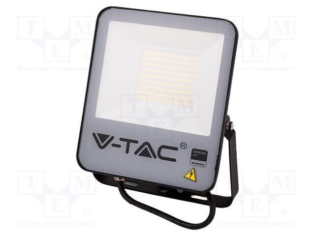 Lamp: LED flood light; 50W; 230VAC; white cold; 100°; 6500K; 25000h