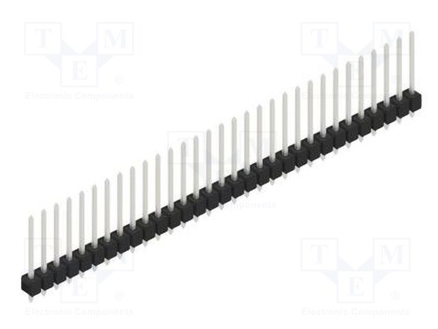 Connector: pin strips; pin header; male; PIN: 31; 2.54mm; THT; 1x31