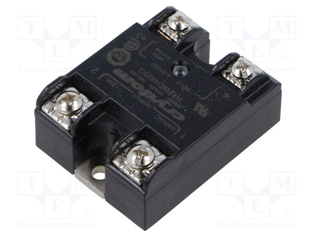 Relay: solid state; Ucntrl: 4÷32VDC; 25A; 48÷660VAC; -40÷80°C; IP00