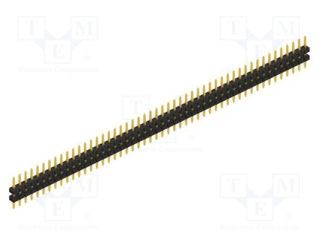 Connector: pin strips; pin header; male; PIN: 50; 2mm; THT; 1x50