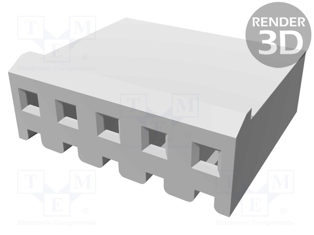 Plug; wire-board; female; SL-156; 3.96mm; PIN: 5; w/o contacts