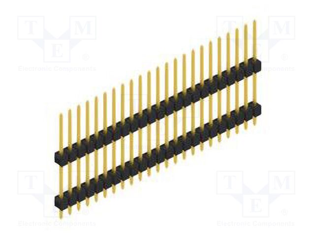 Connector: pin strips; pin header; male; PIN: 23; 2.54mm; THT; 1x23