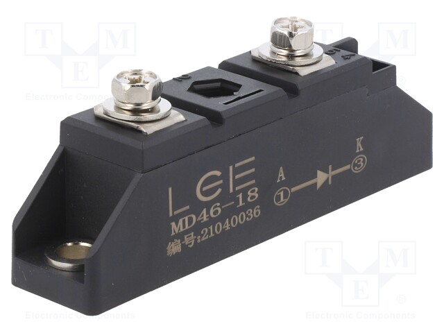 Module: diode; single diode; 1.8kV; If: 46A; M01H; Ufmax: 1.45V; 72A