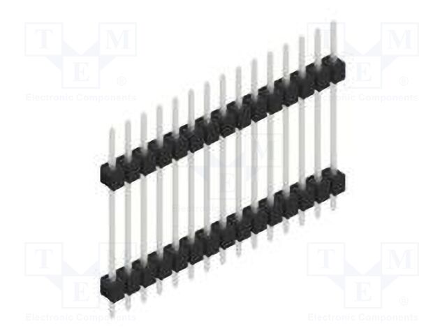 Connector: pin strips; pin header; male; PIN: 15; 2.54mm; THT; 1x15