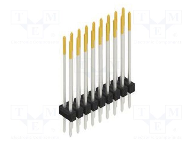 Connector: pin strips; pin header; male; PIN: 18; 2.54mm; THT; 2x9