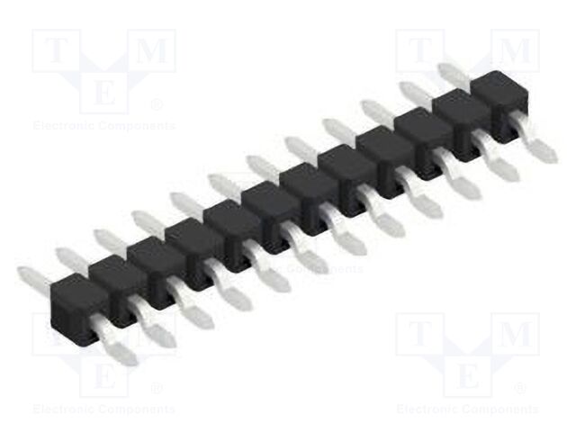 Connector: pin strips; pin header; male; PIN: 12; 2.54mm; SMT; 1x12
