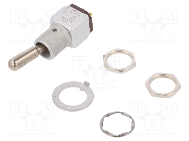 Switch: toggle; Pos: 2; DPDT; ON-ON; 5A/125VAC; 5A/30VDC; -65÷71°C