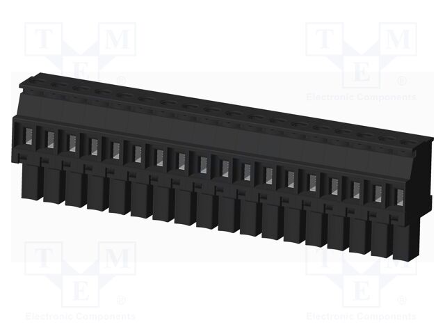 Connector: pluggable terminal block; plug; female; angled 90°