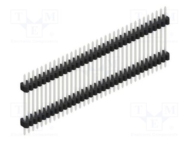 Connector: pin strips; pin header; male; PIN: 34; 1.27mm; THT; 1x34
