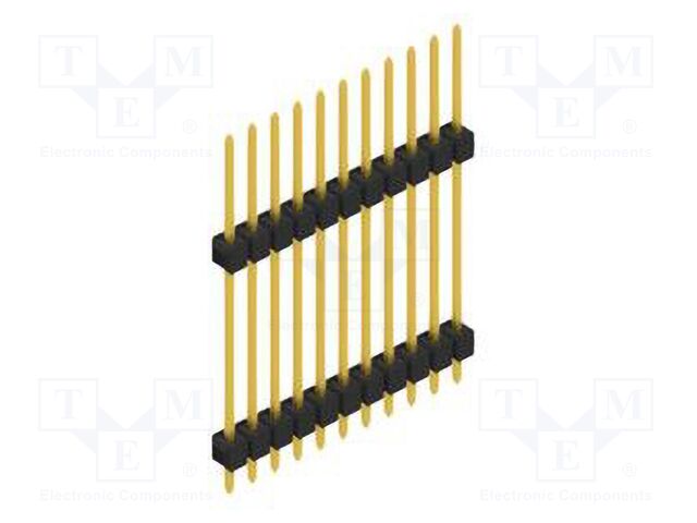 Connector: pin strips; pin header; male; PIN: 11; 2.54mm; THT; 1x11