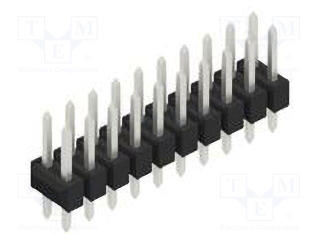 Connector: pin strips; pin header; male; PIN: 20; 2.54mm; THT; 2x10