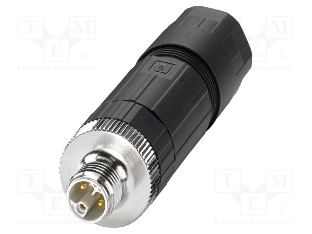 Connector: M12; plug; PIN: 5; 63V; straight; IP65; push-lock; 16A