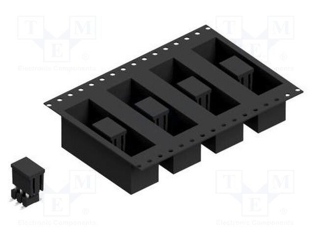 Connector: pin strips; pin header; male; PIN: 6; 2.54mm; SMT; 2x3