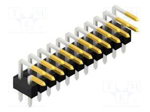 Connector: pin strips; pin header; male; PIN: 22; 2.54mm; THT; 2x11