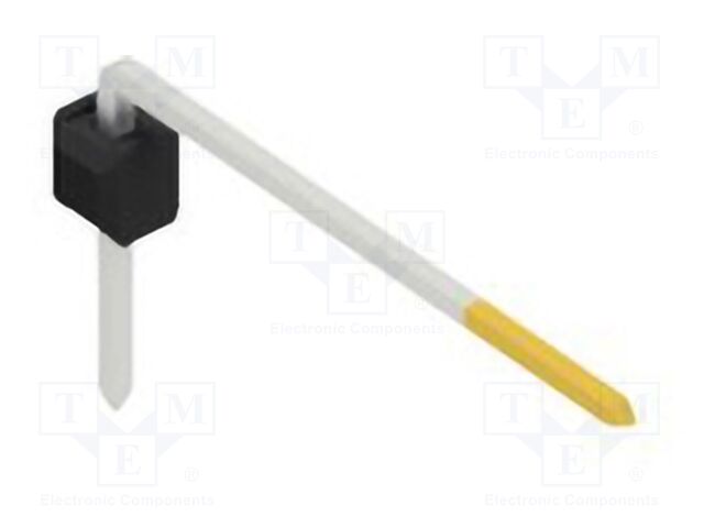 Connector: pin strips; pin header; male; PIN: 1; 2.54mm; THT; 1x1