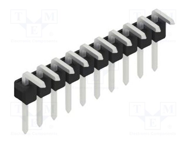 Connector: pin strips; pin header; male; PIN: 10; 2.54mm; THT; 1x10
