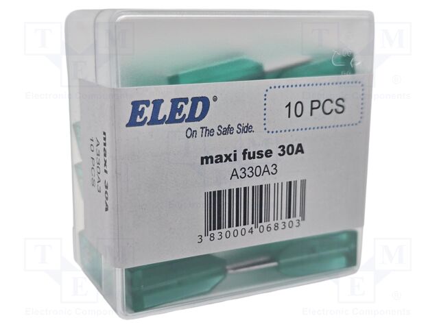 Fuse: fuse; 30A; 32VDC; automotive; 29.5mm; 29.5x9x34.1mm