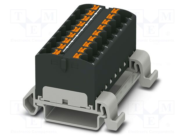 Splice terminal: rail; 32A; 800V; push-in; PA; 0.2÷6mm2; W: 55.4mm