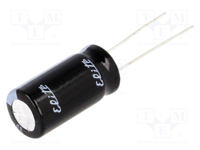 Capacitor: electrolytic; THT; 100uF; 250VDC; Ø16x25mm; Pitch: 7.5mm
