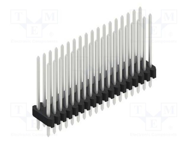 Connector: pin strips; pin header; male; PIN: 36; 1.27mm; THT; 2x18