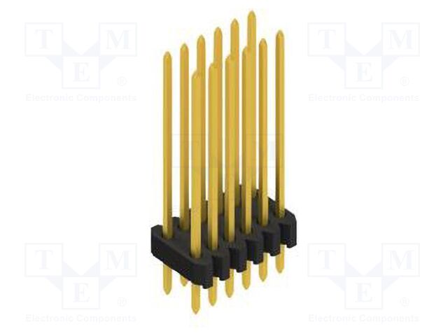 Connector: pin strips; pin header; male; PIN: 12; 1.27mm; THT; 2x6
