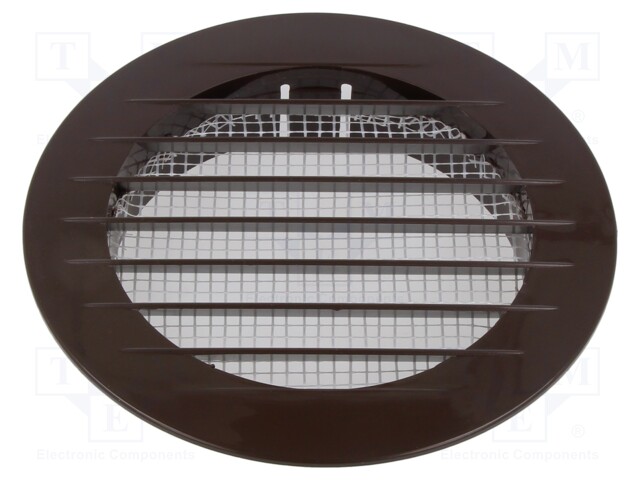 Guard; ABS; Ø100mm; snap fastener; bronze; Body dim: Ø133x26mm