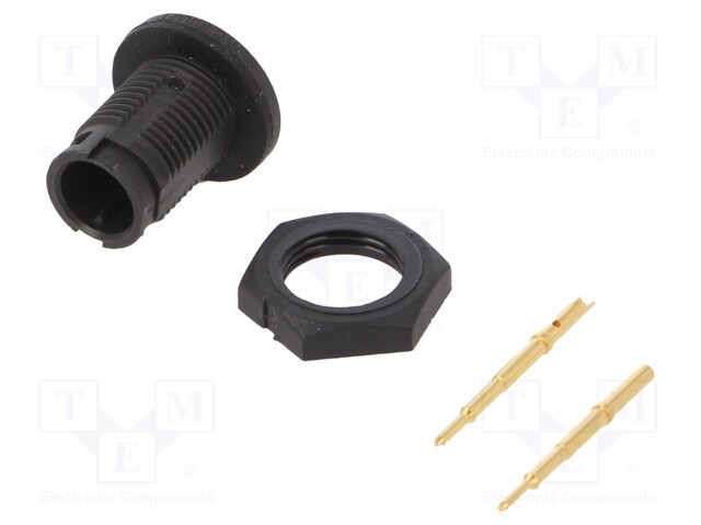 Connector: circular; Series: EN2; socket; male; soldering; PIN: 2; 7A