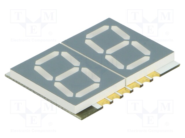 Display: LED; 7-segment; 14.22mm; 0.56"; No.char: 2; blue; 1.4÷4mcd