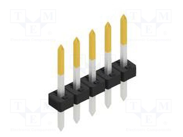 Connector: pin strips; pin header; male; PIN: 5; 2mm; THT; 1x5; 100V