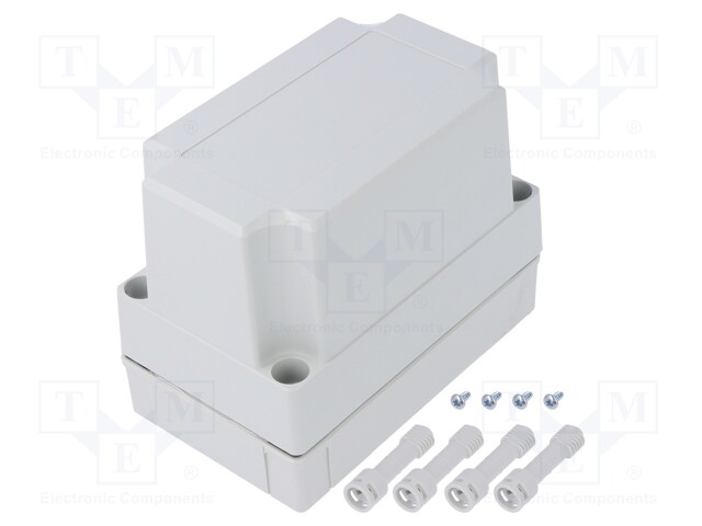 Enclosure: multipurpose; X: 80mm; Y: 130mm; Z: 100mm; MNX; grey; IK08