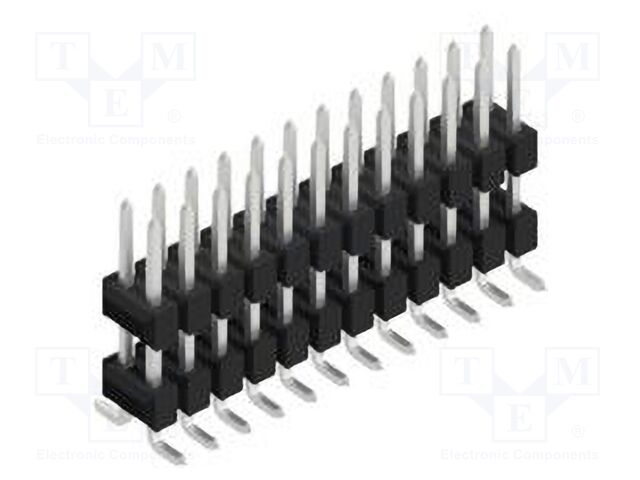 Connector: pin strips; pin header; male; PIN: 24; 2.54mm; SMT; 2x12