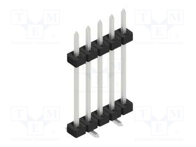 Connector: pin strips; pin header; male; PIN: 5; 2mm; SMT; 1x5; 100V