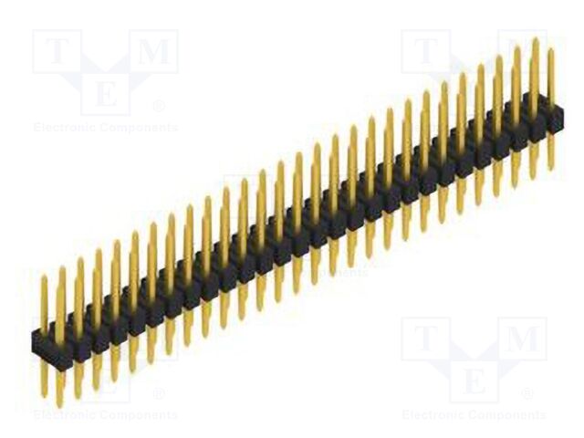 Connector: pin strips; pin header; male; PIN: 56; 2.54mm; THT; 2x28