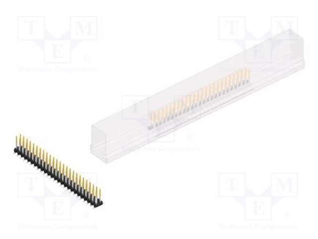 Connector: pin strips; pin header; male; PIN: 50; 2mm; SMT; 2x25
