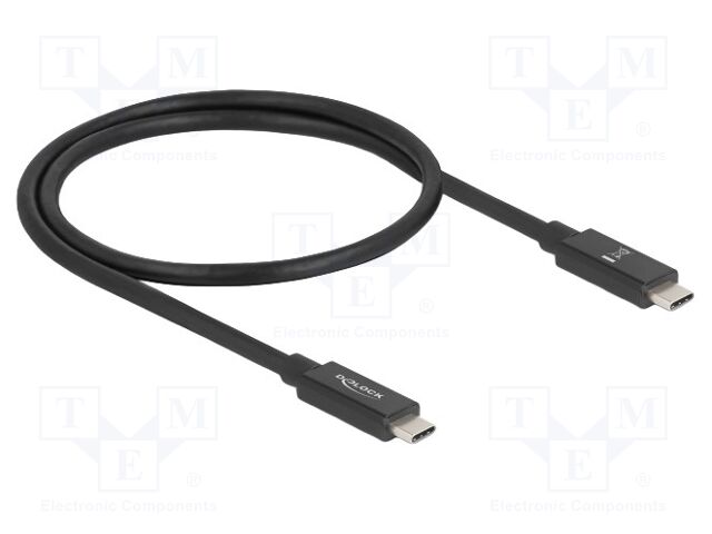 Cable; bidirectional; USB C plug,both sides; gold-plated; 0.5m