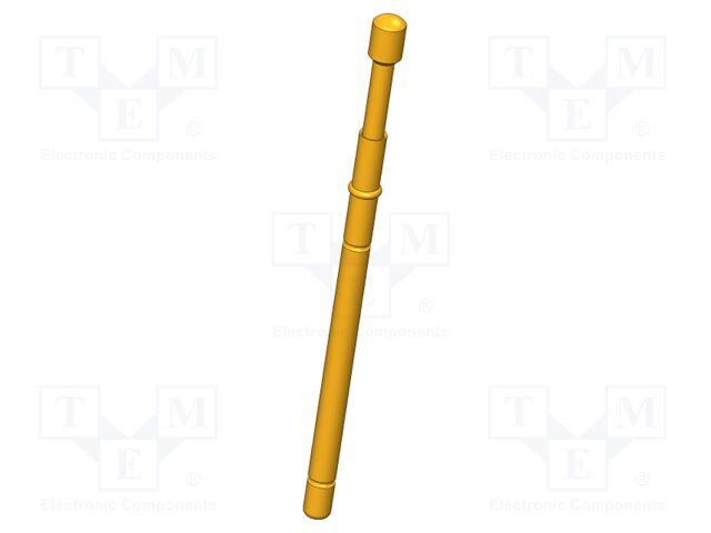 Test needle; Operational spring compression: 4mm; 5A; Ø: 2mm; 0.8N