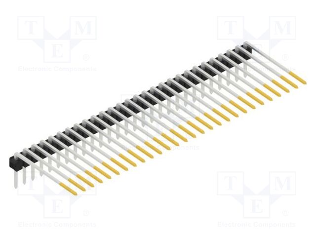 Connector: pin strips; pin header; male; PIN: 28; 2.54mm; THT; 1x28