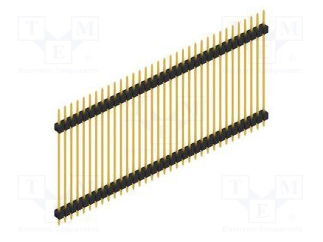 Connector: pin strips; pin header; male; PIN: 34; 2.54mm; THT; 1x34