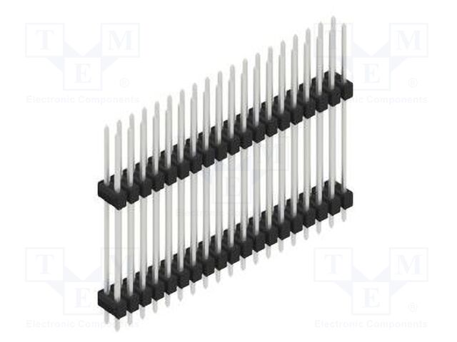 Connector: pin strips; pin header; male; PIN: 38; 2.54mm; THT; 2x19