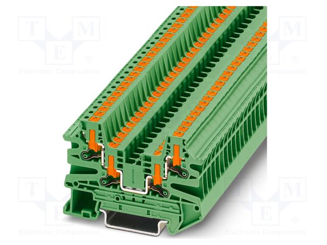Splice terminal: rail; PTV; 24A; 800V; push-in; PA; L: 45.7mm