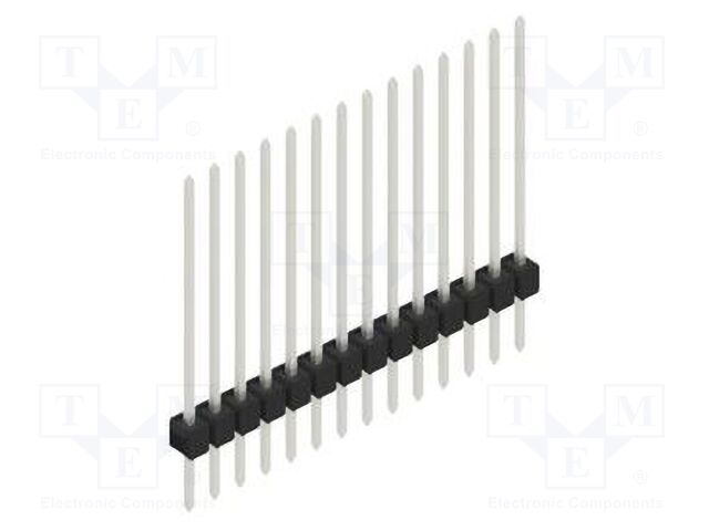Connector: pin strips; pin header; male; PIN: 14; 2.54mm; THT; 1x14