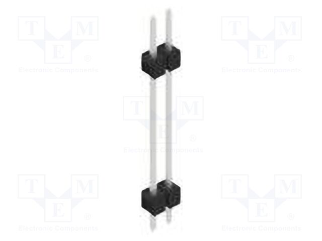 Connector: pin strips; pin header; male; PIN: 2; 2.54mm; THT; 1x2