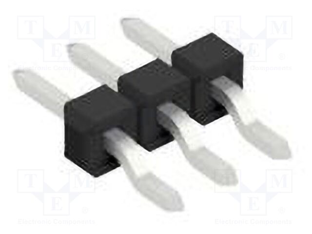 Connector: pin strips; pin header; male; PIN: 3; 2.54mm; SMT; 1x3