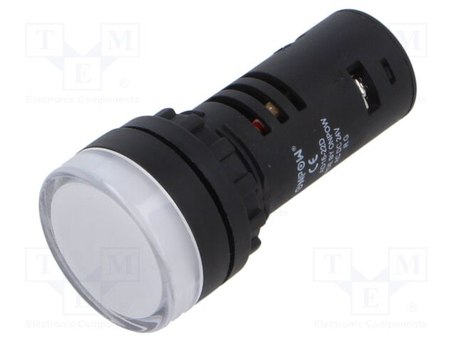 Indicator: control lamp; flat; red/green; 22mm; Illumin: LED; 24V