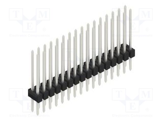 Connector: pin strips; pin header; male; PIN: 32; 2.54mm; THT; 2x16